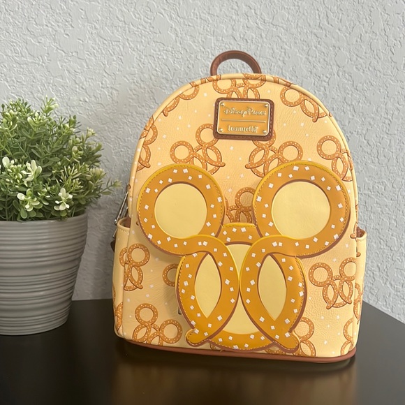 Loungefly Bags Nwt Pretzel Disney Loungefly Backpack Poshmark